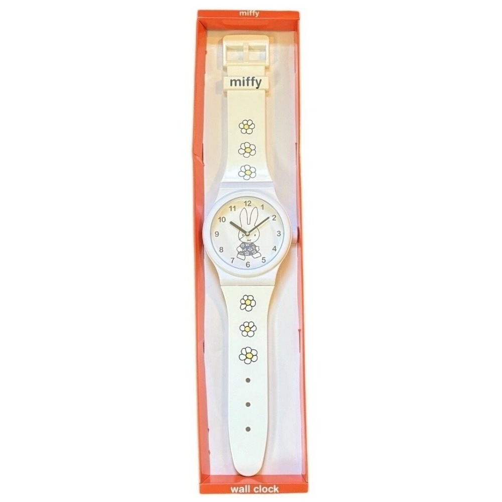 Miffy Wall Clock Oversized Wristwatch Style White Daisy Analog MF1000BX New